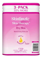 Skintimate moisturizing shave gel canister, pink 3-pack label on front