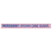 Ingredient label strip reading “INGREDIENT: BROWN CANE SUGAR”