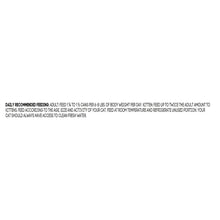 Wet cat food can back panel with feeding instructions text
