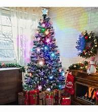Fiber optic Christmas tree, 4 ft, conical branches with colorful LED light points
