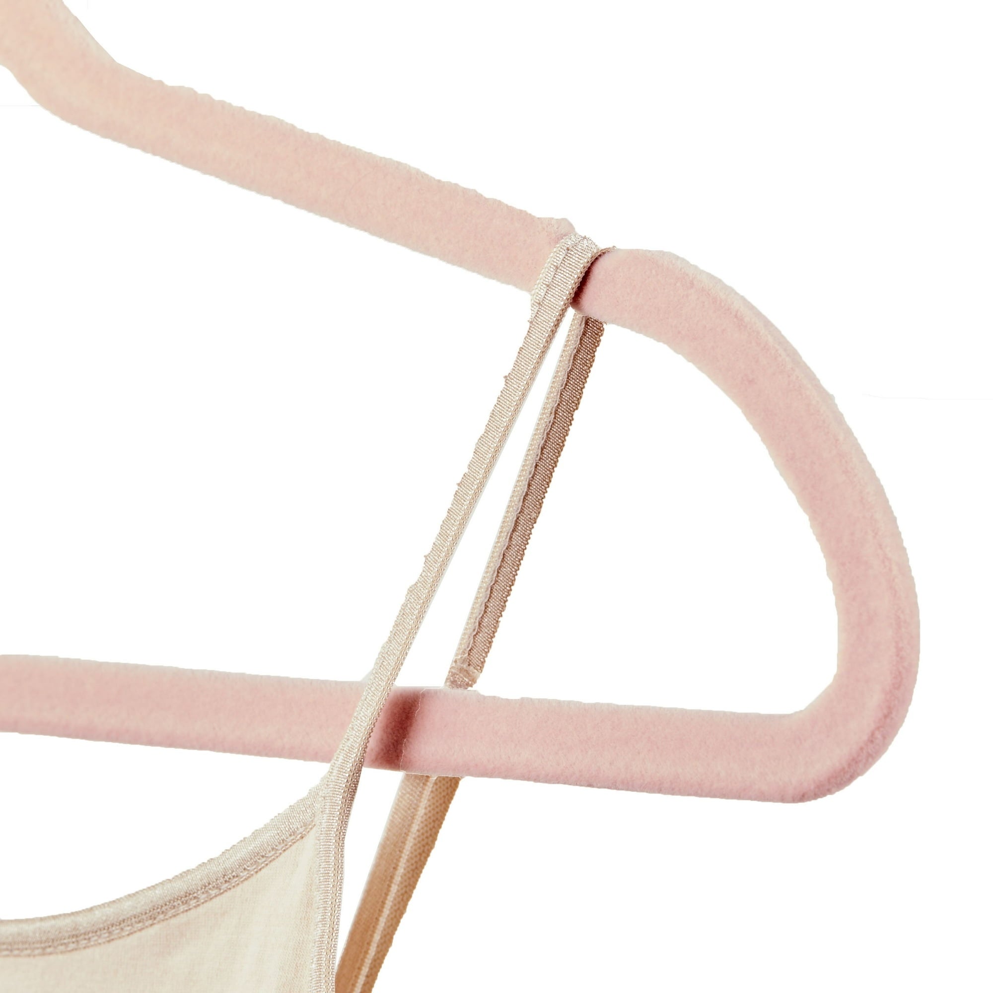 Better Homes & Gardens Velvet Adult Clothing Hangers, Beige, Non-Slip, Space Saving, 30 Count
