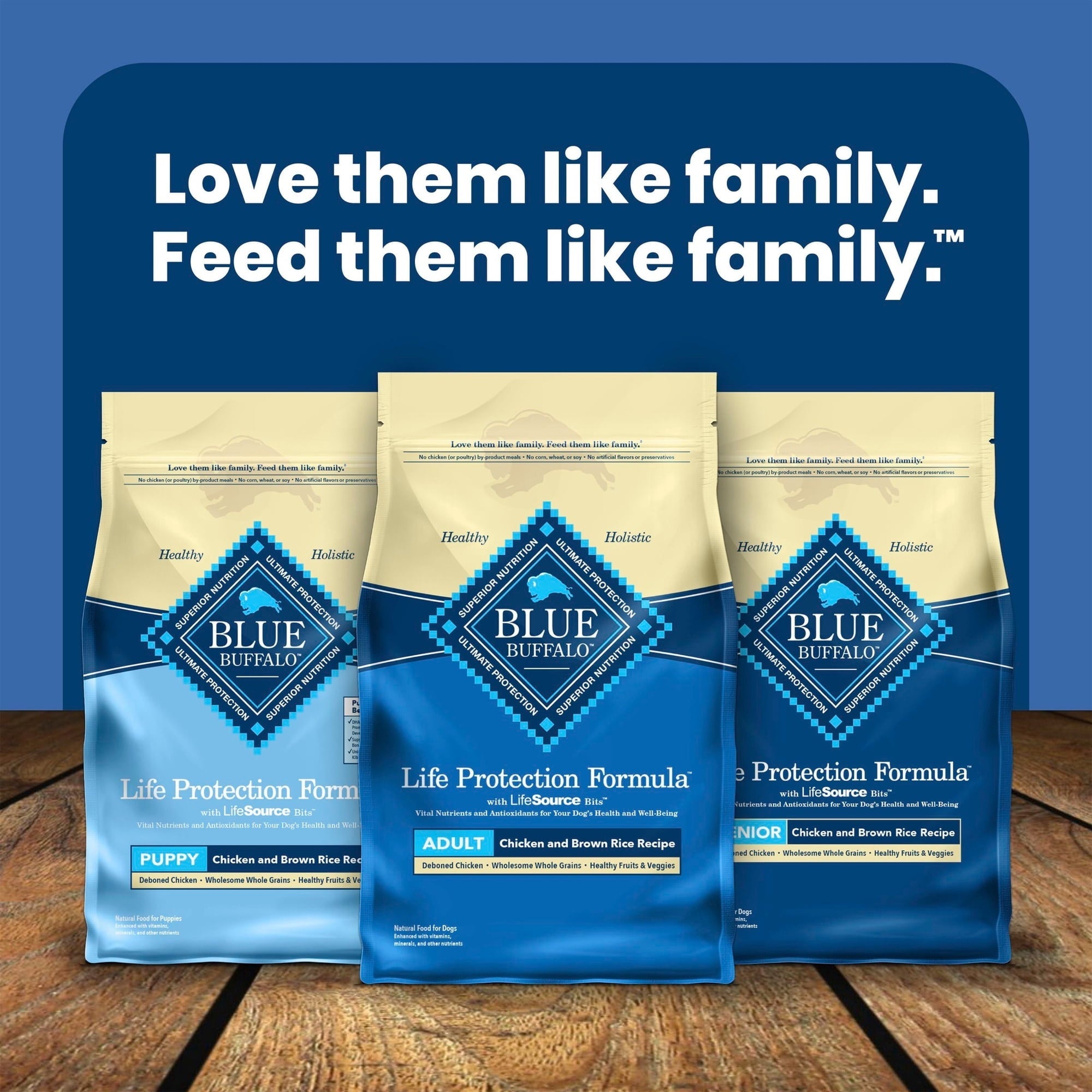 Blue Buffalo Life Protection Formula Large Breed Dry Dog Food, Chicken & Rice