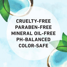 Cruelty-free, paraben-free, mineral oil-free, pH-balanced, color-safe label