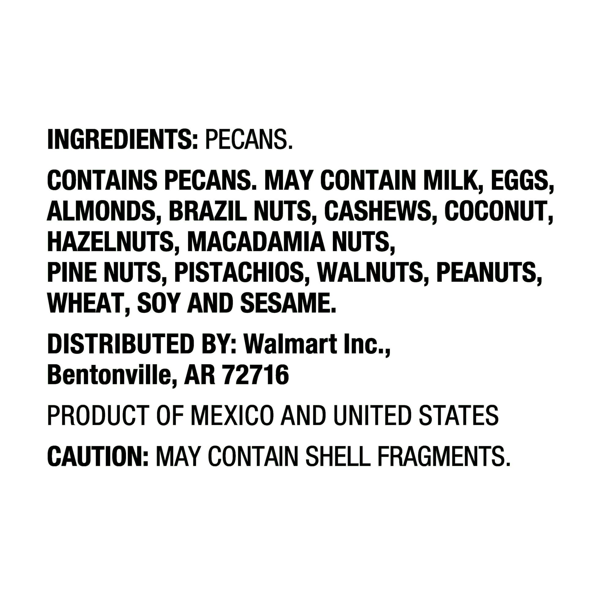 Great Value Pecan Halves, 8 oz