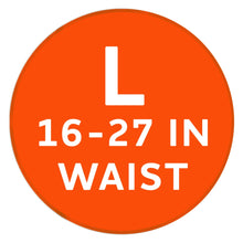 Disposable dog diaper size range: 16–27 in waist