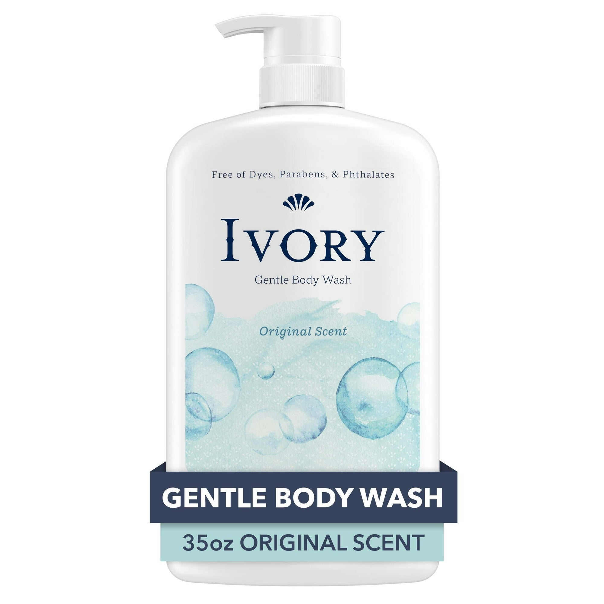 (4 pack) Ivory Mild and Gentle Body Wash, Original Scent, 35 fl oz