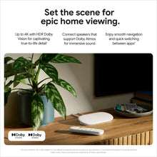 Google TV Streamer 4K dark gray streamer with remote