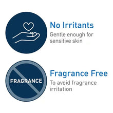 No irritants and fragrance free icons for sensitive-skin moisturizing cream