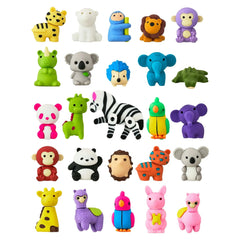 Pen+Gear Eraser Pals, Animals, 25 Count