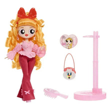 Blossom fashion doll plus pink accessory stand, bag, comb, and hairbrush