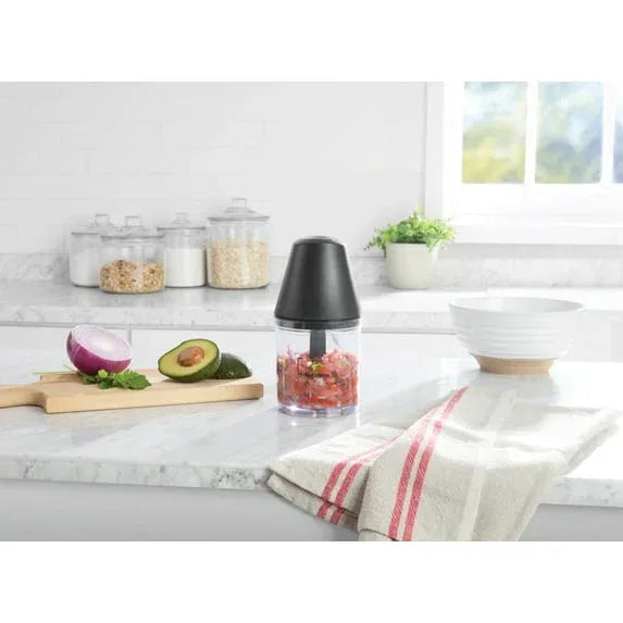 Mainstays 3 Cup Electric Food Chopper, Black, Plastic
