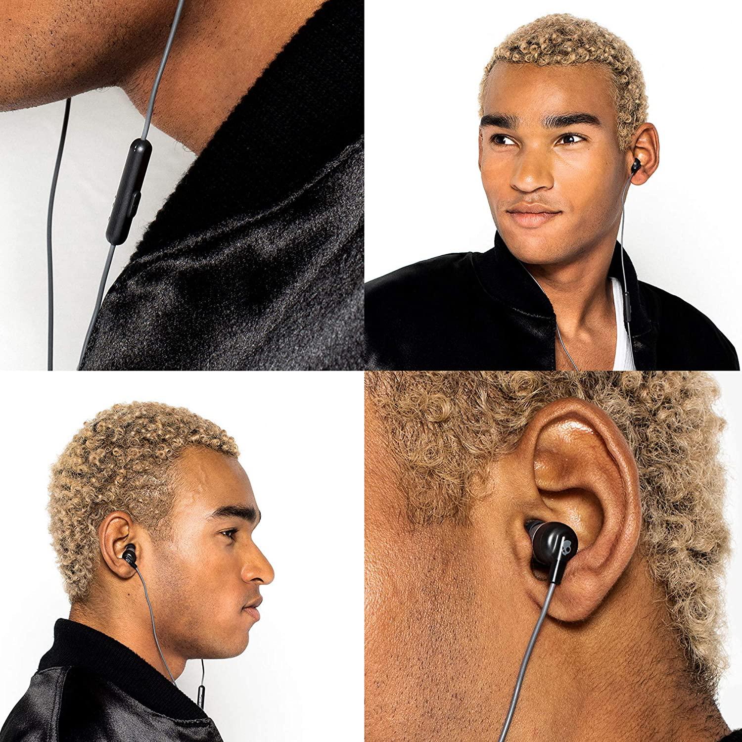 Skullcandy - Ink'D+ Wired In-Ear Headphone, Compatible with Bluetooth Devices and Computers - Sleek Black Earphones for High-Fidelity Audio and Calls