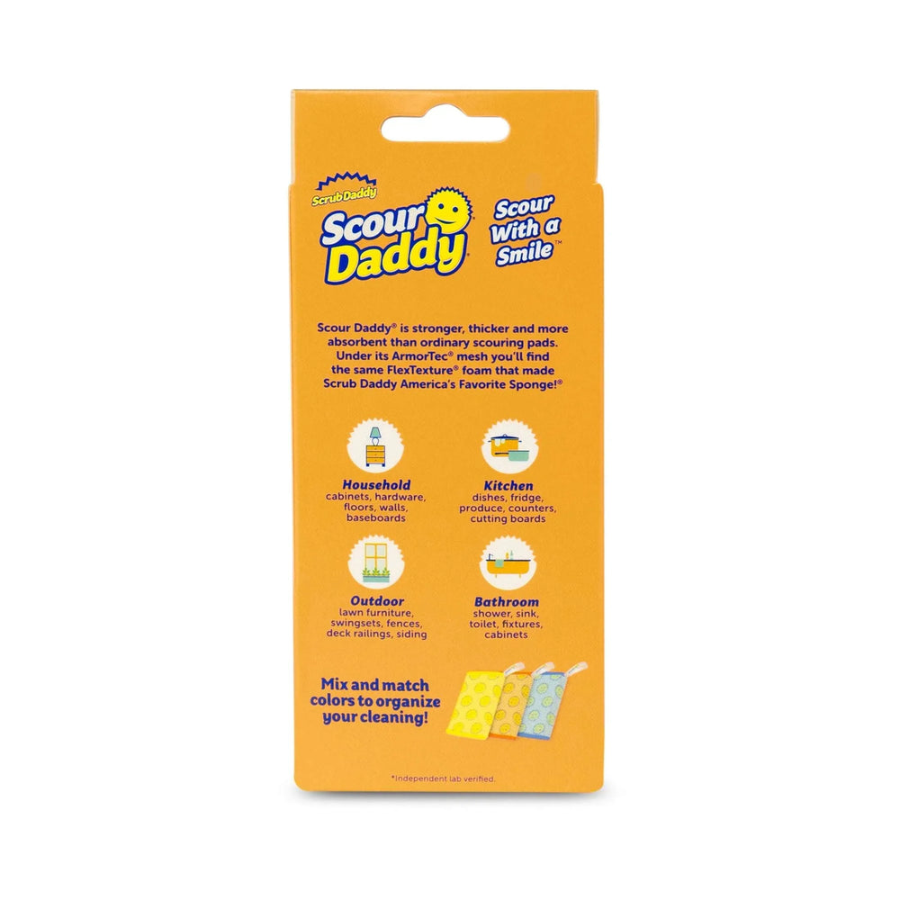Scrub Daddy Scour Daddy Non-Scratch Scour Pads, 3 Count - USA MEGA SHOP