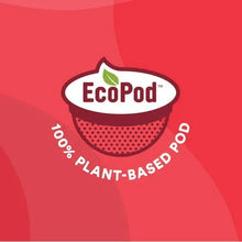 EcoPod 100% plant-based pods badge
