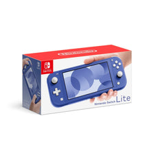 Nintendo Switch Lite console box with blue handheld shown