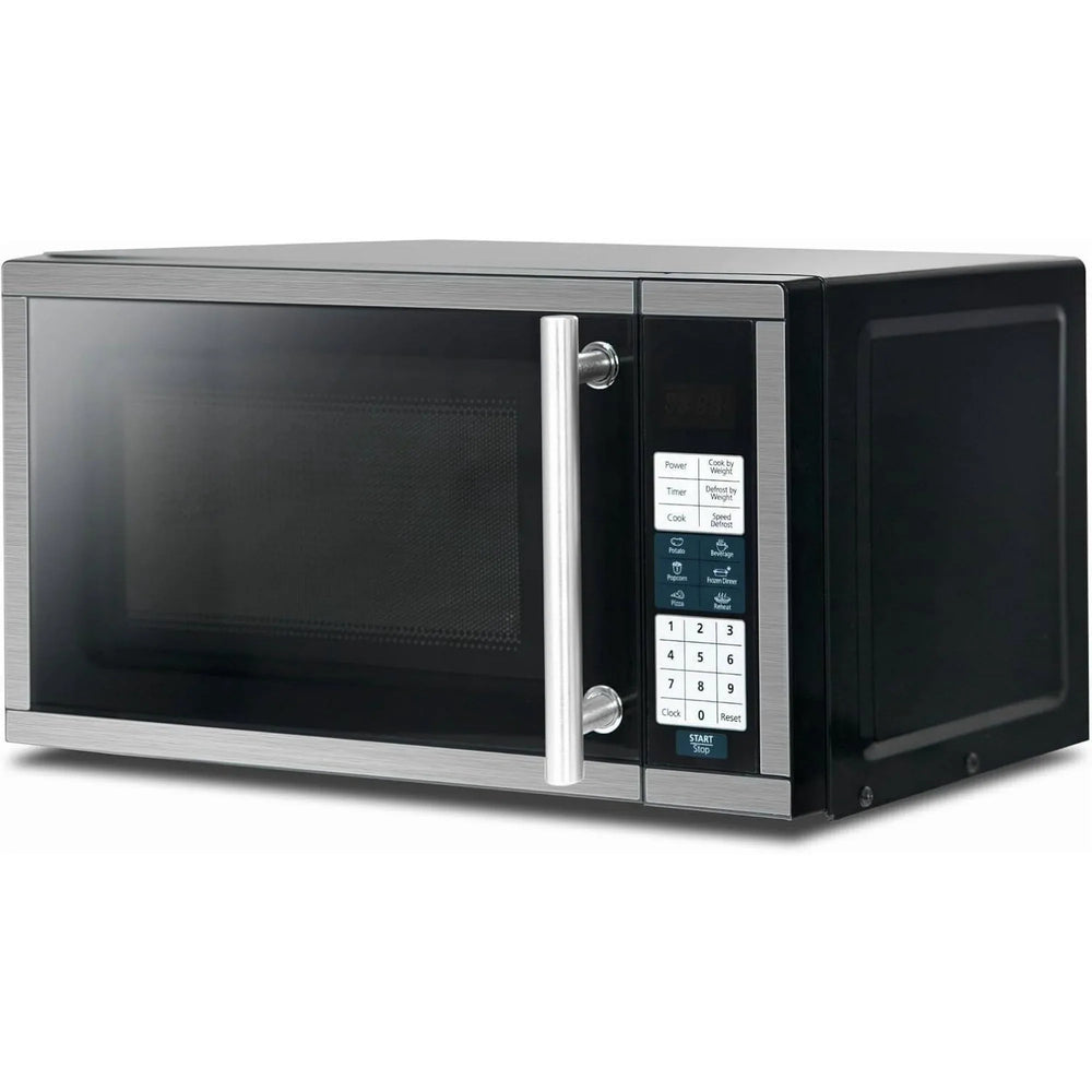 SMAD Countertop Microwave Oven 700W 10 Power Levels 6 Auto Menus 0.7 cu ft - USA MEGA SHOP