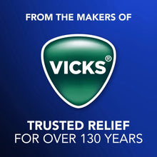 Vicks logo and trusted relief message for over 130 years