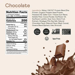 OWYN Pro Elite 32G Keto Plant Protein Shake, Chocolate (11.15 Fl. Oz, 15 Pk.)