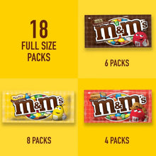 Variety pack carton with boxes labeled 8, 6, and 4 packs, totaling 18