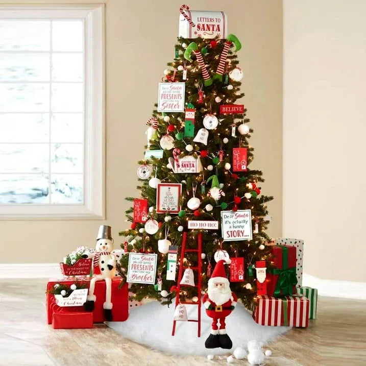 Christmas Tree Skirt 30 Inches Faux Fur White Christmas Tree Skirt for Christmas Tree Decorations Large Plush Tree Skirts Xmas Ornaments Decorations, White - USA MEGA SHOP