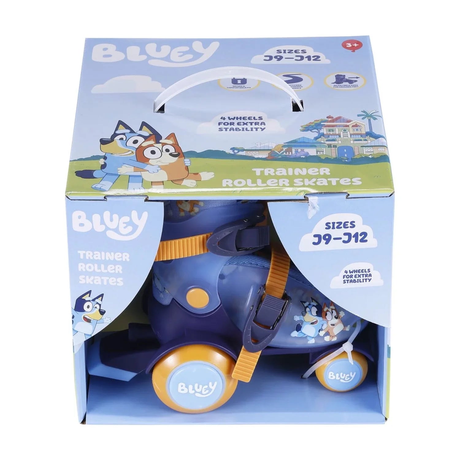 Bluey Kids Training Roller Skates, Adjustable Sizing, Size 9-12, Unisex