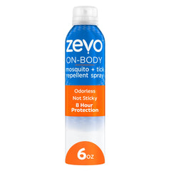 Zevo On Body Mosquito + Tick Repellent - Bug Spray - 6oz Aerosol Spray
