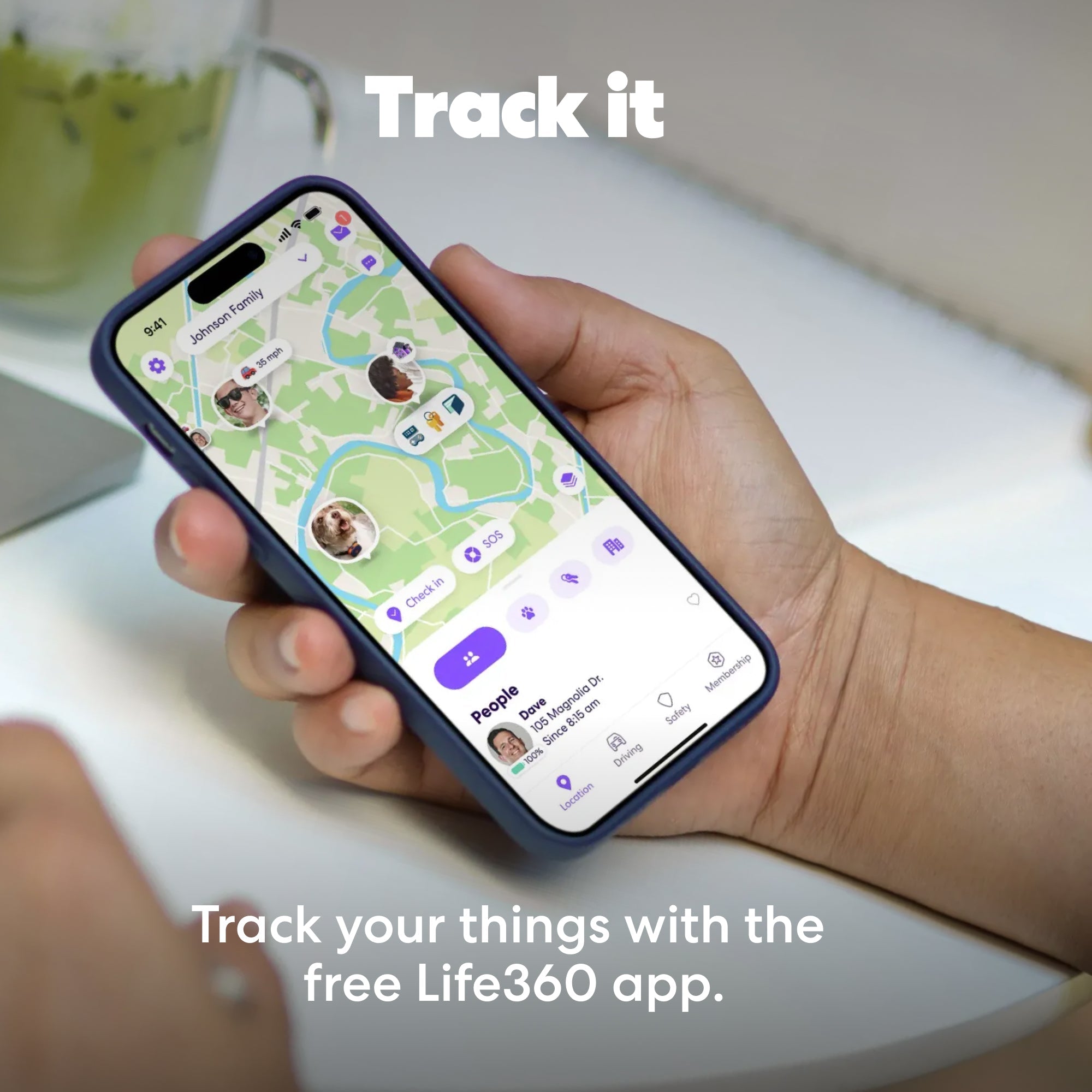 Life360 Tile (2024) Bluetooth Tracker, Keys Finder and Item Locator for Keys, Bags and More. Phone Finder. Both iOS and Android Compatible. 1-Pack (Aqua Lemon)
