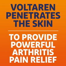 Voltaren arthritis pain gel message: penetrates skin for powerful pain relief