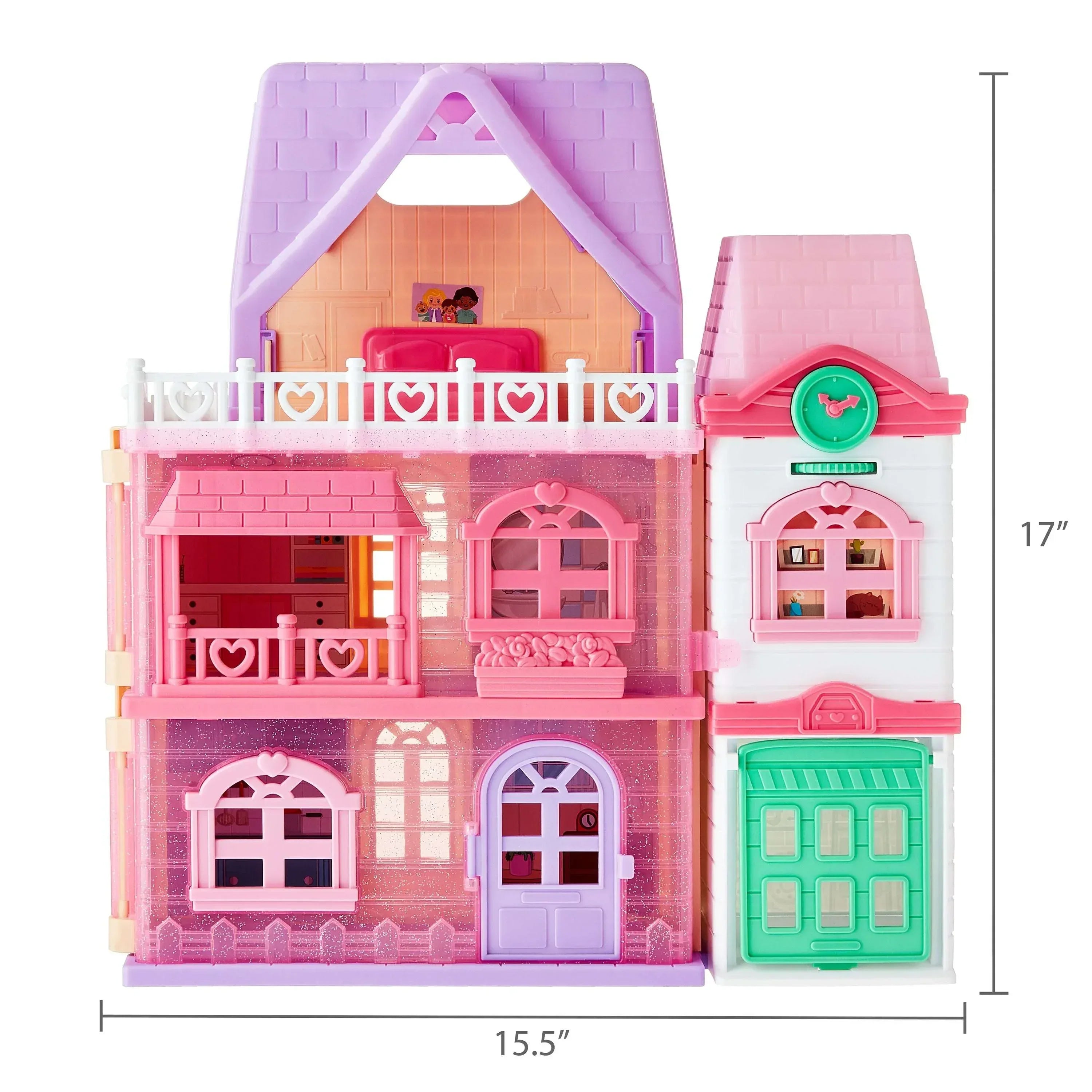 Kid Connection Doll House Play Set, 28 Pieces - USA MEGA SHOP