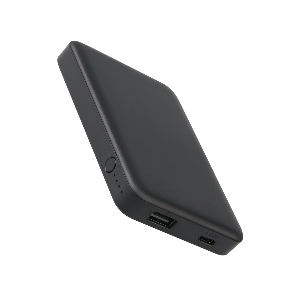 onn 5000mAh Portable Power Bank with USB-C and USB-A ports, Compact Size, LED Indicator Lights, Black - Compatible with iPhone, iPad, AirPods, Samsung Galaxy, Note, Pixel & More - USA MEGA SHOP