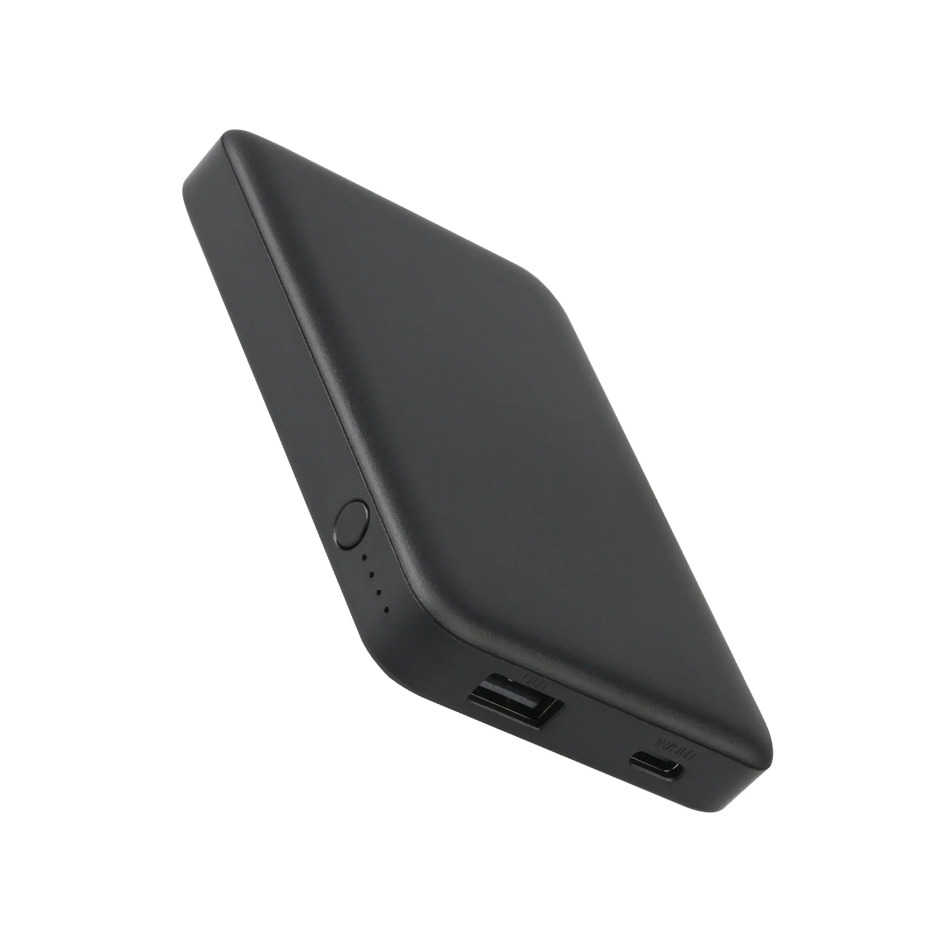 onn 5000mAh Portable Power Bank with USB-C and USB-A ports, Compact Size, LED Indicator Lights, Black - Compatible with iPhone, iPad, AirPods, Samsung Galaxy, Note, Pixel & More