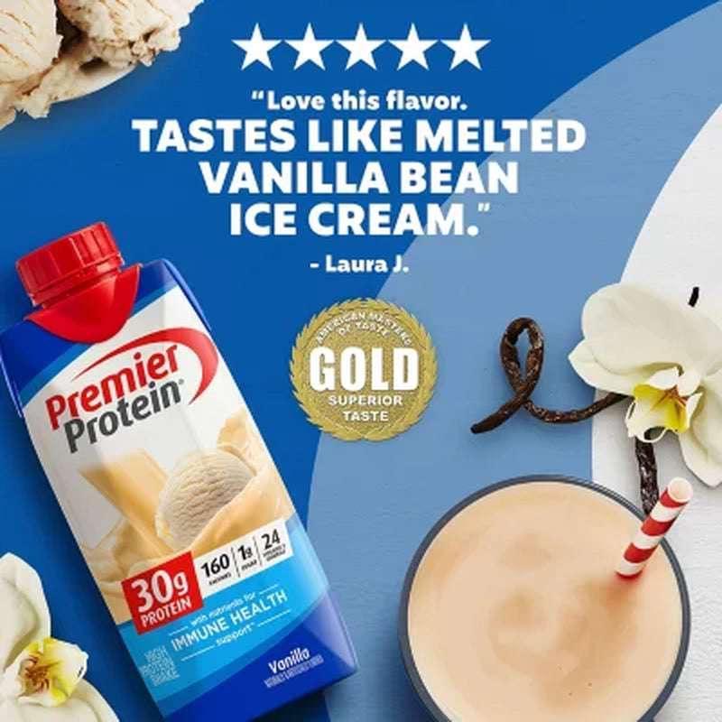 Premier Protein 30G High Protein Shake, Vanilla (11 Fl. Oz., 15 Pk.)