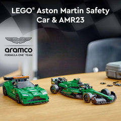 LEGO Speed Champions Aston Martin Safety Car & AMR23 Building Toys - Race Car Toy for Kids, Boys & Girls, Ages 9+ - Gift for Christmas - W/ 2 Minifigures - 76925