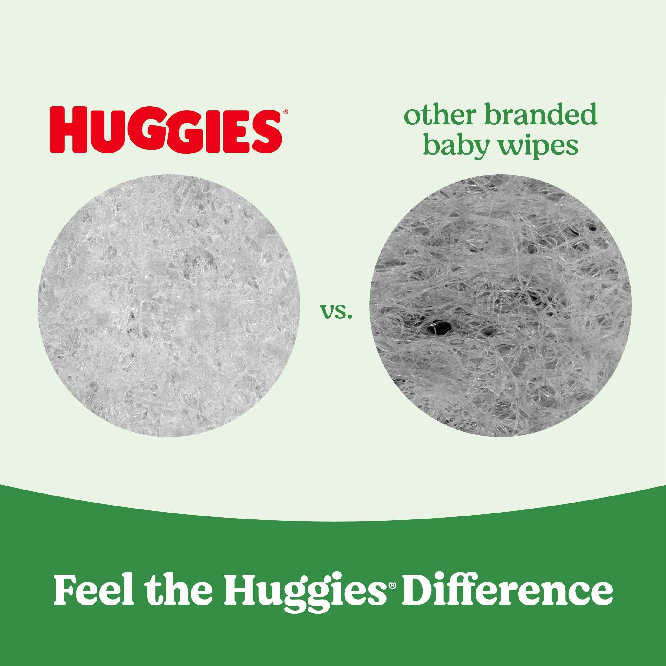 Huggies Natural Care Sensitive Baby Wipes, Unscented, 1 Flip-Top Pack, 56 Count (Select for More)
