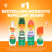 Assorted OFF! mosquito repellent spray bottles with #1 bestsellers badge
