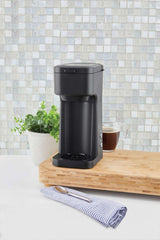 Mainstays Black Matte Single Serve Coffee Maker