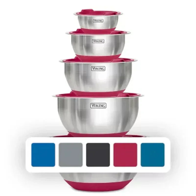 Viking 10-Piece Stainless Steel Mixing, Prep and Serving Bowl Set