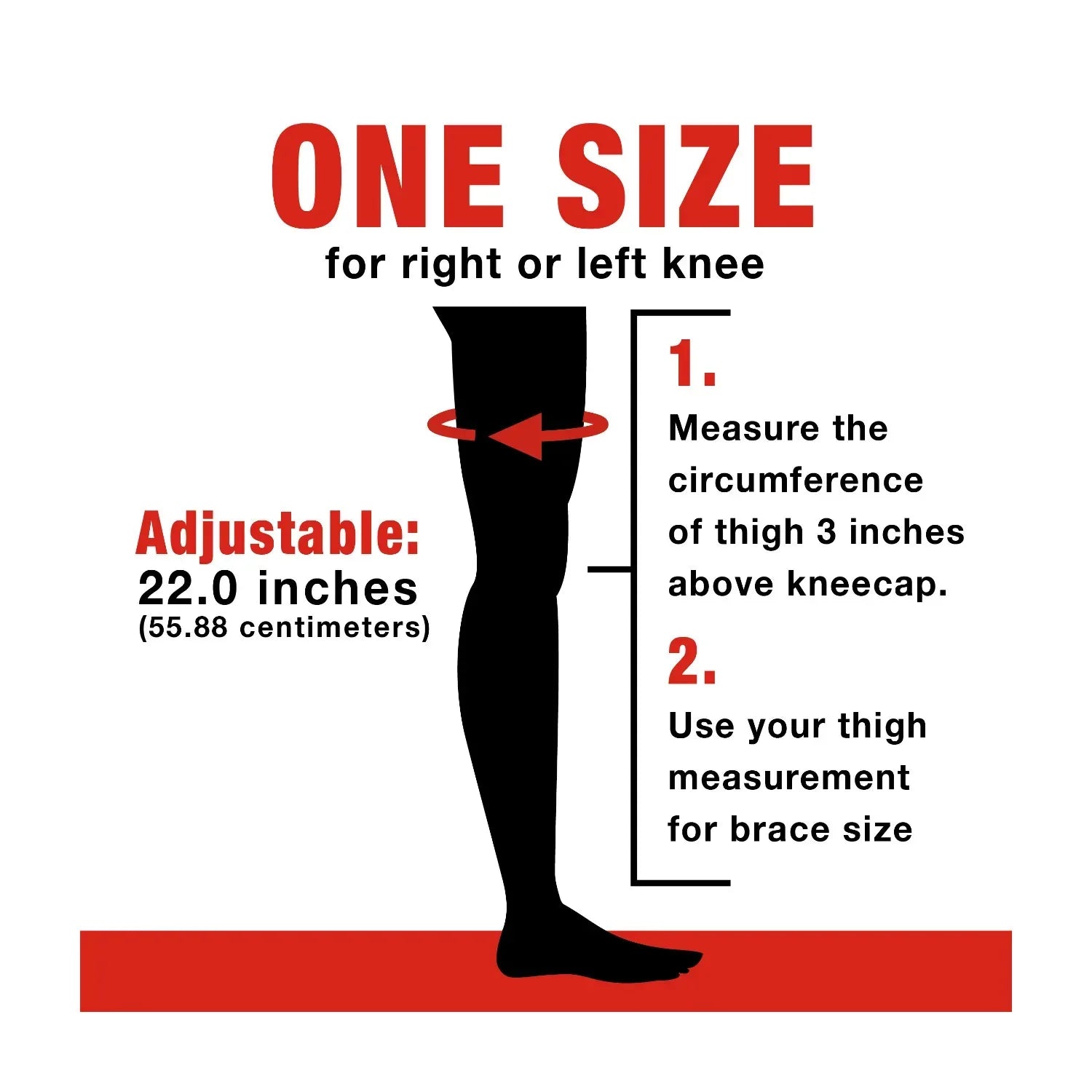 ACE Brand Adjustable Knee Support Brace, Breathable, Two Strap Support System