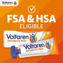 Voltaren arthritis pain gel set with two tubes and blue cap