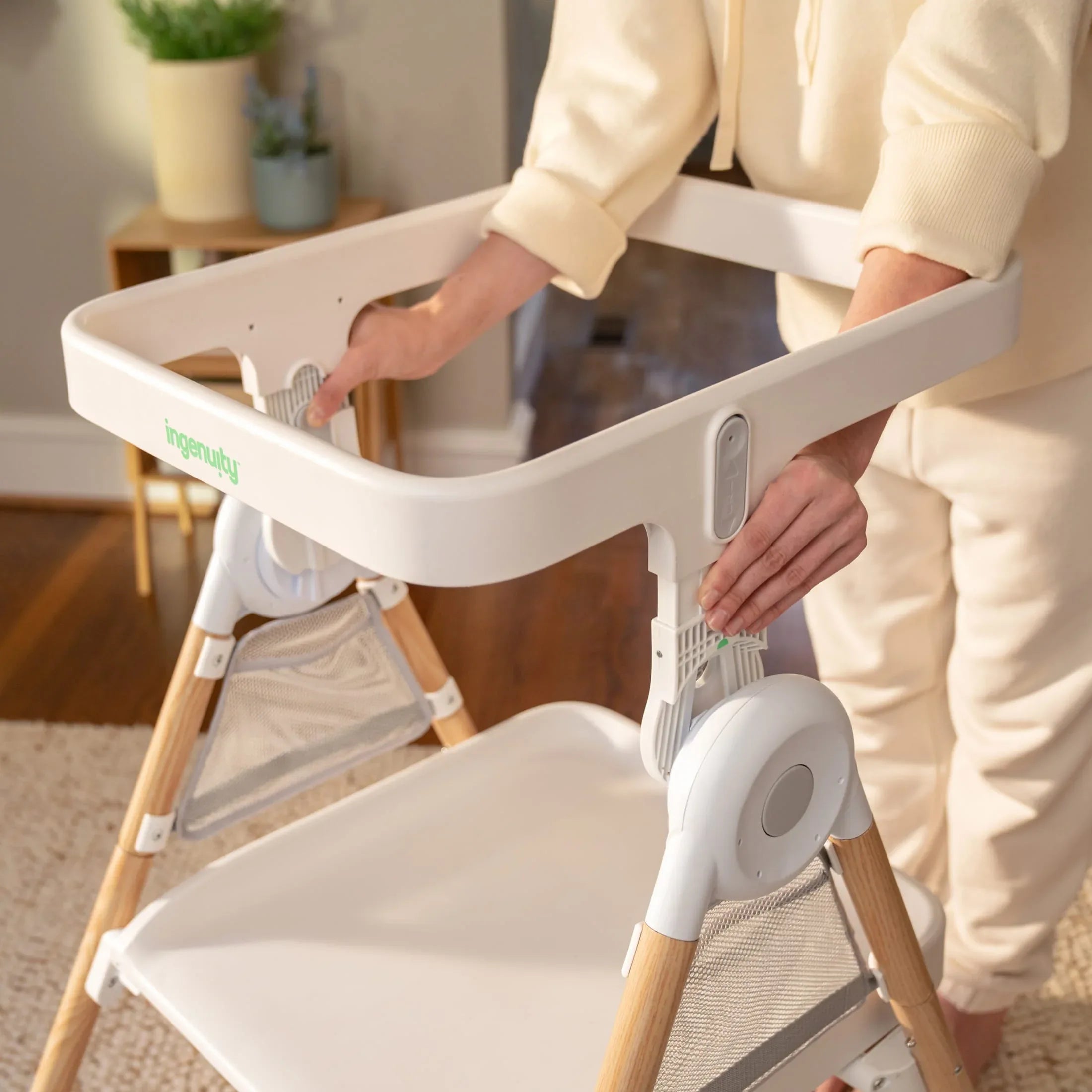 Ingenuity Table to Tower 2-in-1 Step Stool - Kitchen Tower - Play Table - Fold to Store - 18M-4Y