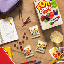 Funables mixed berry fruity snacks box with several small snack pouches