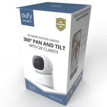 eufy Solo wired indoor camera retail box with pan-tilt