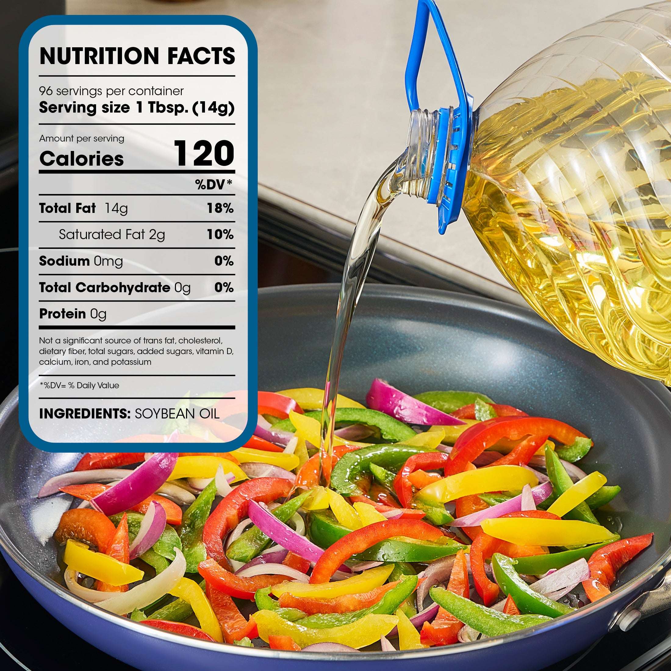 Great Value Vegetable Oil, Heart Healthy and Versatile, 1 Gallon Bottle