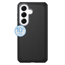Dual-layer magnetic phone case, black textured back with triple camera cutout