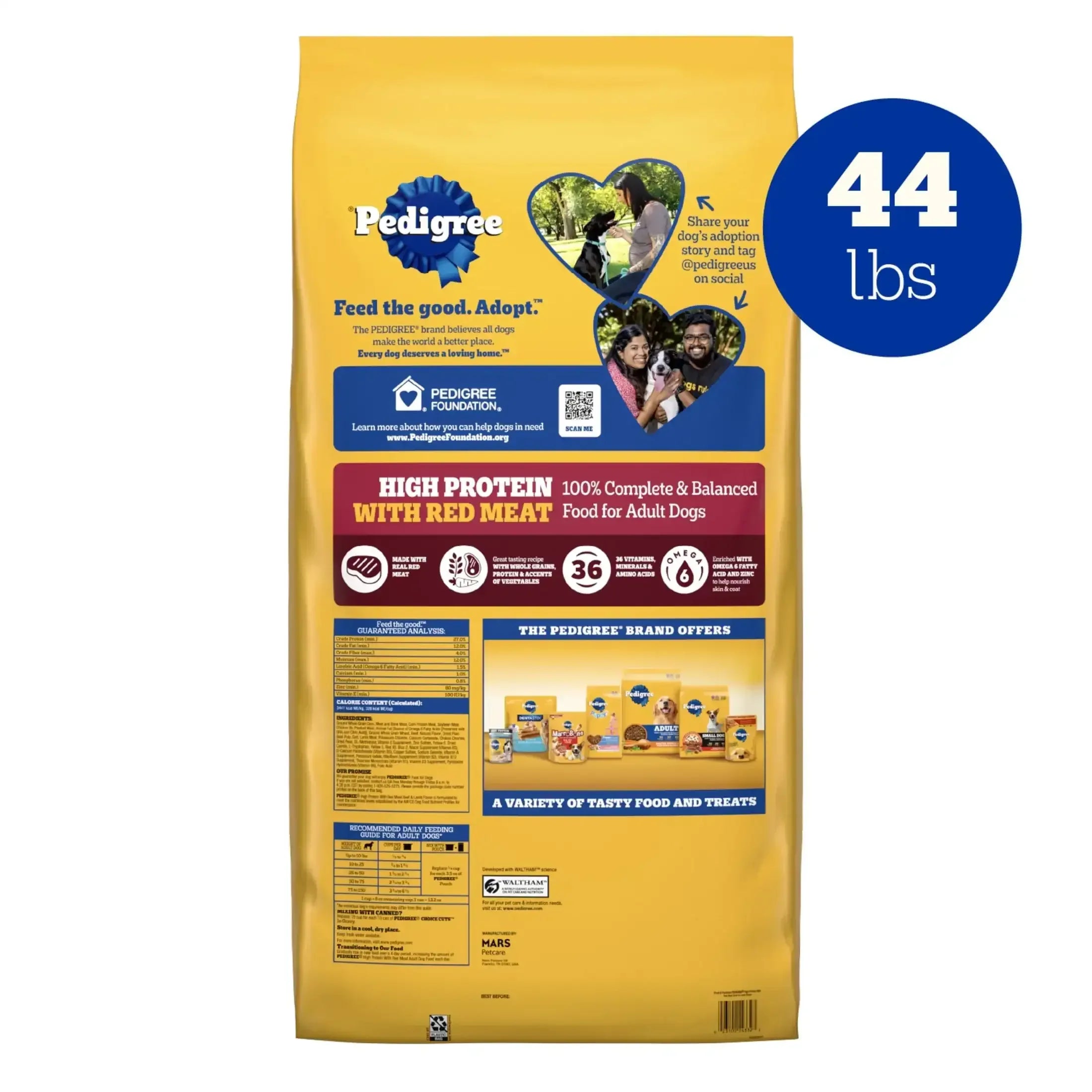 Pedigree High Protein Adult Dry Dog Food, Beef and Lamb Flavor - USA MEGA SHOP
