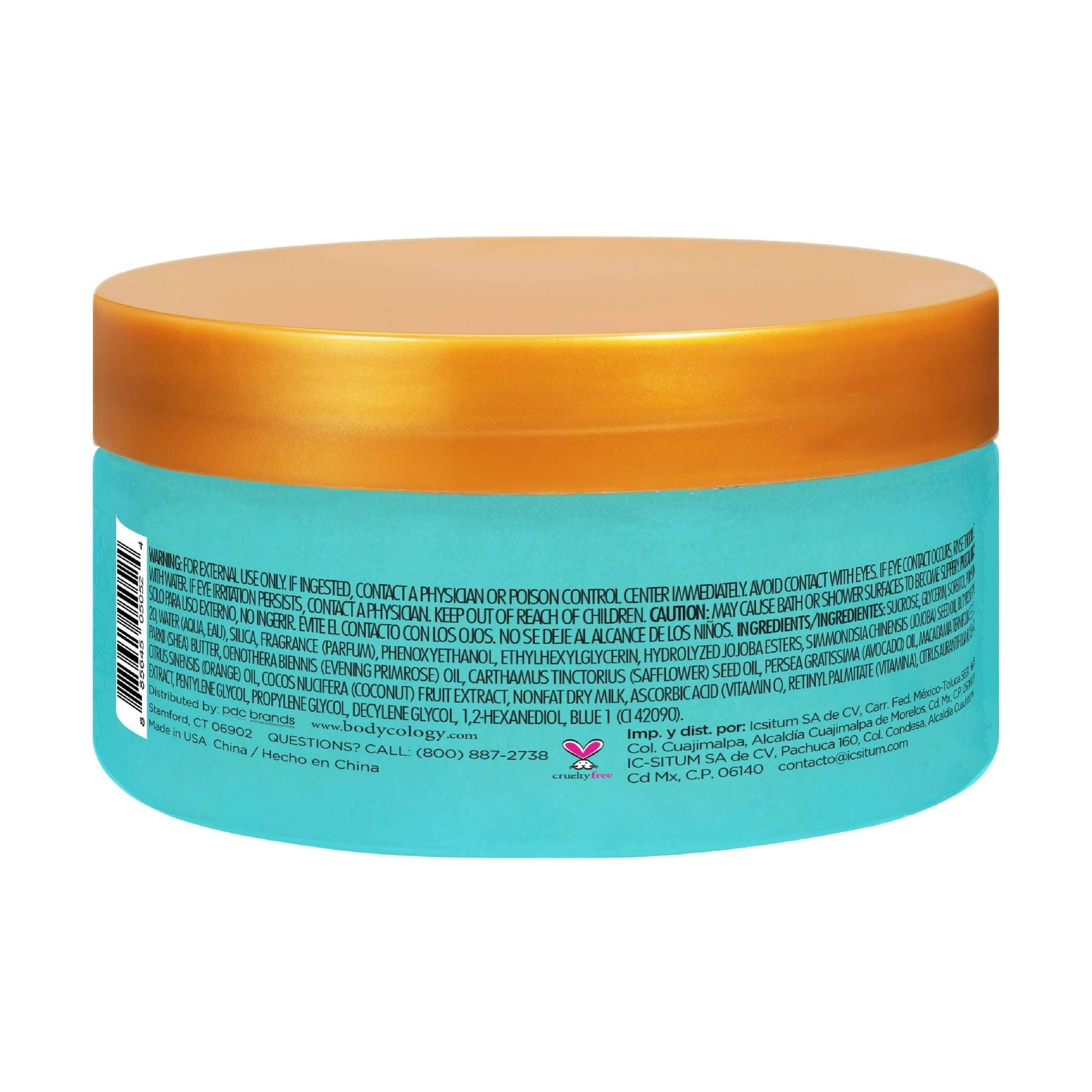 (4 pack) Bodycology Hawaiian Beach Exfoliating Sugar Scrub, 10 fl oz