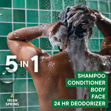 Foamy body wash lather on arms and hands