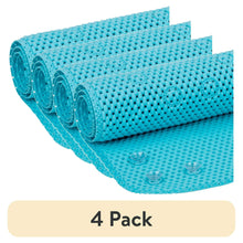 Aqua foam bathtub mats, 4 pack, suction cups, stacked rolls shown