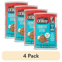 Wet dog food can 4-pack, Country Stew gravy style