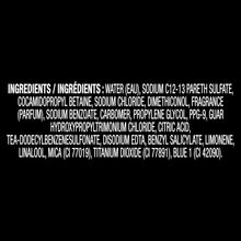 AXE Phoenix 2-in-1 ingredients list text on black background